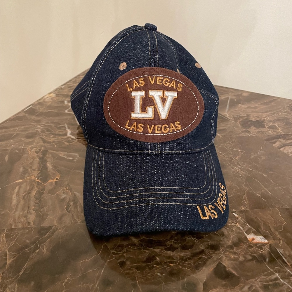 Las Vegas Denim Hat in Dark Wash.
